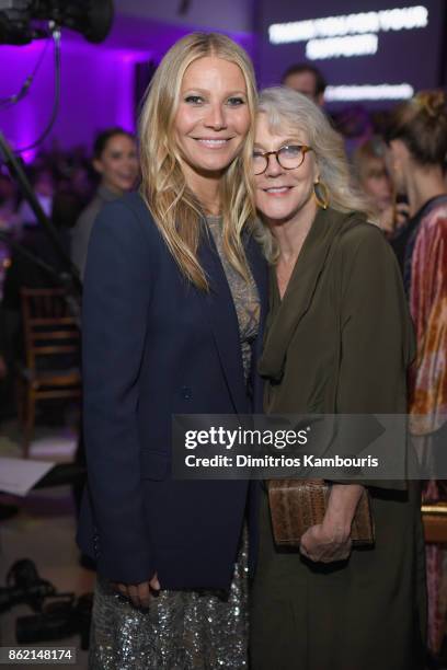 Gwyneth Paltrow and Blythe Danner attend the 11th Annual Golden Heart Awards benefiting God's Love We Deliver on October 16, 2017 in New York City.