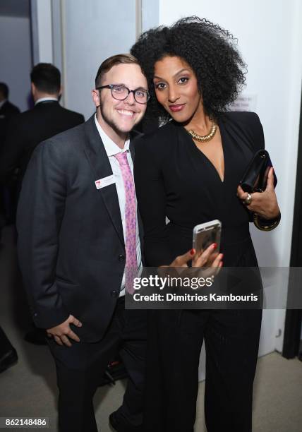 Emmett Findley and Sarah Jones attend the 11th Annual Golden Heart Awards benefiting God's Love We Deliver on October 16, 2017 in New York City.