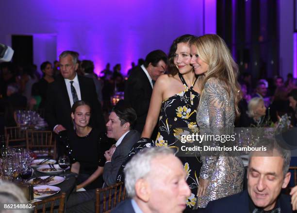 Maggie Gyllenhaal and Gwyneth Paltrow the 11th Annual Golden Heart Awards benefiting God's Love We Deliver on October 16, 2017 in New York City.