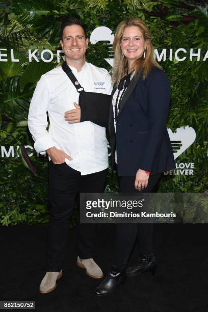 Seamus Mullen and Amanda Freitag attend the 11th Annual Golden Heart Awards benefiting God's Love We Deliver on October 16, 2017 in New York City.