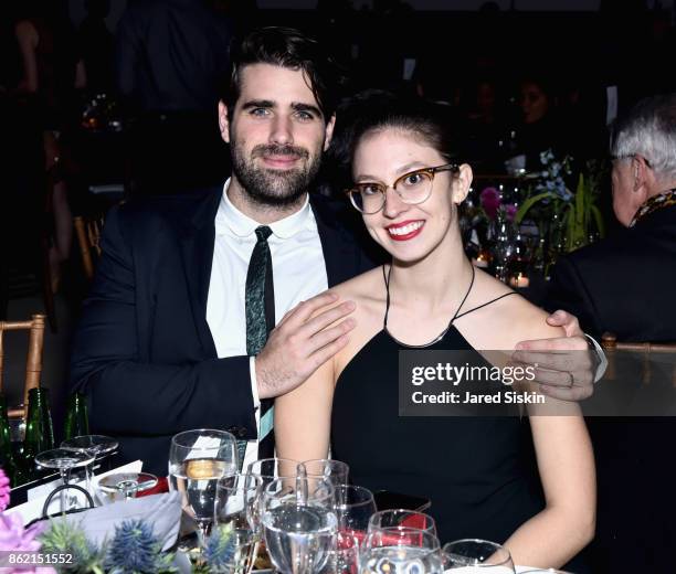 Travis Nash and Veronica Nash attend The 11th Annual Golden Heart Awards Benefiting God's Love We Deliver at Spring Studios on October 16, 2017 in...