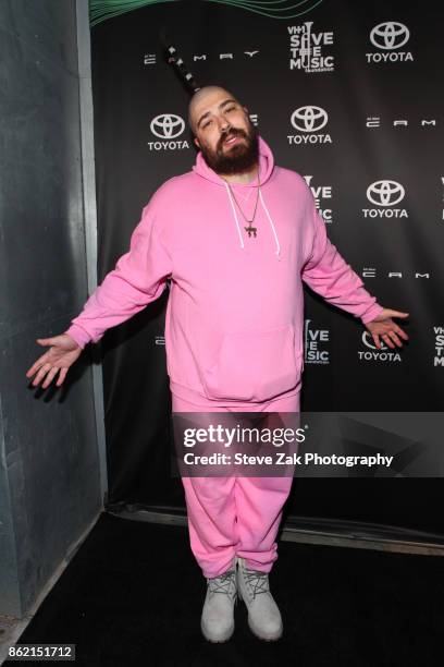 The Fat Jewish attends VH1 Save The Music 20th Anniversary Gala at SIR Stage37 on October 16, 2017 in New York City.