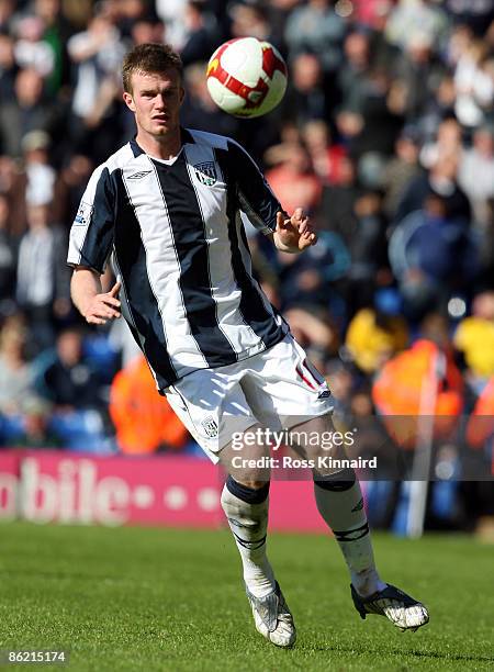 Chris Brunt of West Bromwichduring the Barclays Premiership match between West Bromwich Albion and Sunderland at The Hawthorns on April 25, 2009 in...