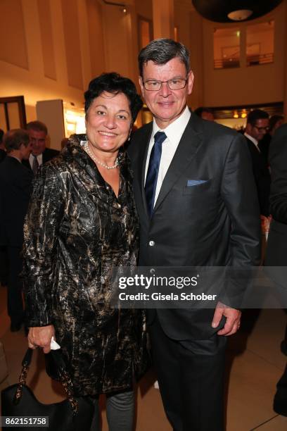 Star cook Harald Wohlfahrt and his wife Slavka Wohlfahrt during the 2oth "Busche Gala" at The Charles Hotel on October 16, 2017 in Munich, Germany.