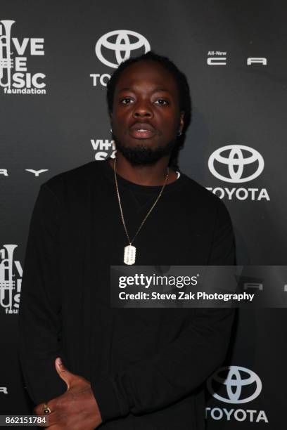 Oswin Benjamin attends VH1 Save The Music 20th Anniversary Gala at SIR Stage37 on October 16, 2017 in New York City.