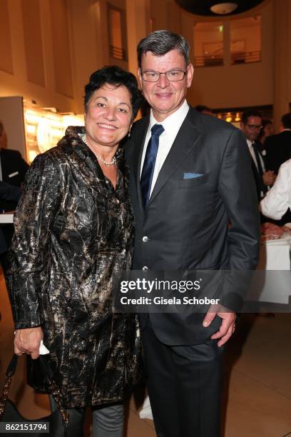 Star cook Harald Wohlfahrt and his wife Slavka Wohlfahrt during the 2oth "Busche Gala" at The Charles Hotel on October 16, 2017 in Munich, Germany.