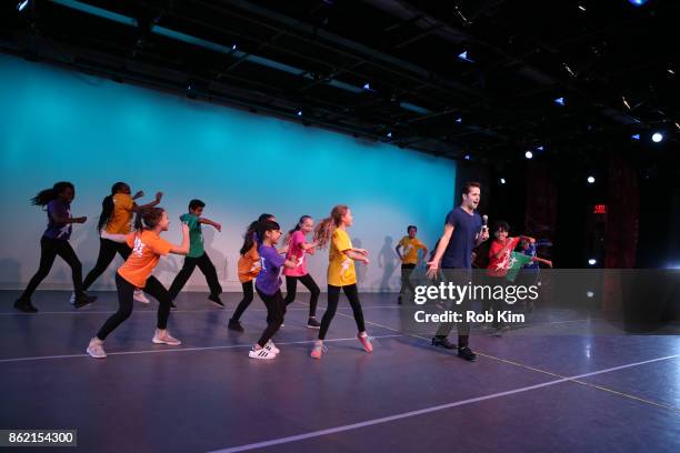 Robert Fairchild performs with the NDI Celebration Team at the National Dance Institute Special Benefit Performance at National Dance Institute...