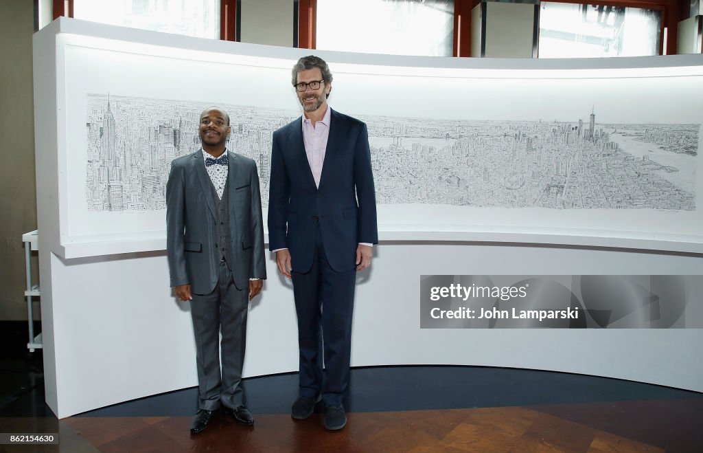 Empire State Building Unveils Commissioned Cityscape By Artist Stephen Wiltshire