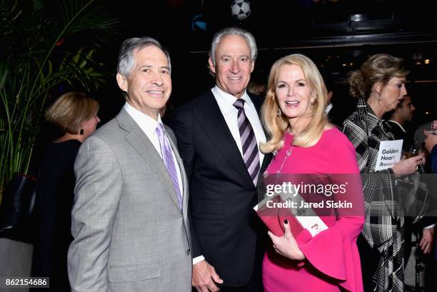 Robert Alston, Steve Simon and Blaine Trump attend The 11th Annual Golden Heart Awards Benefiting God's Love We Deliver at Spring Studios on October...