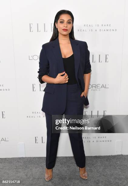 Lilly Singh attends ELLE's 24th Annual Women in Hollywood Celebration presented by L'Oreal Paris, Real Is Rare, Real Is A Diamond and CALVIN KLEIN at...