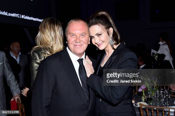 Michael Kors and Lynda Carter attend The 11th Annual Golden Heart Awards benefiting God's Love We Deliver at Spring Studios on October 16, 2017 in...