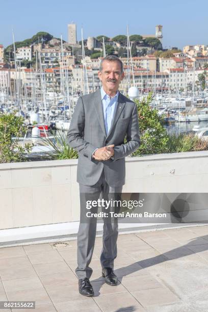 Canadian Astronaut Chris Hadfield attends Photocall for "Astronauts: Toughest Job In The Universe" as part of MIPCOM at the Palais des Festivals on...