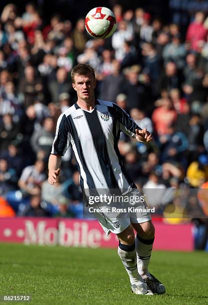 Chris Brunt of West Bromwich during the Barclays Premiership match between West Bromwich Albion and Sunderland at The Hawthorns on April 25, 2009 in...