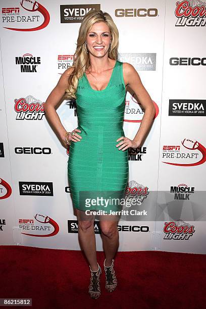 Erin Andrews of ESPN attends the ESPN the Magazine's 6th Annual Pre-Draft party at Espace on April 24, 2009 in New York City.