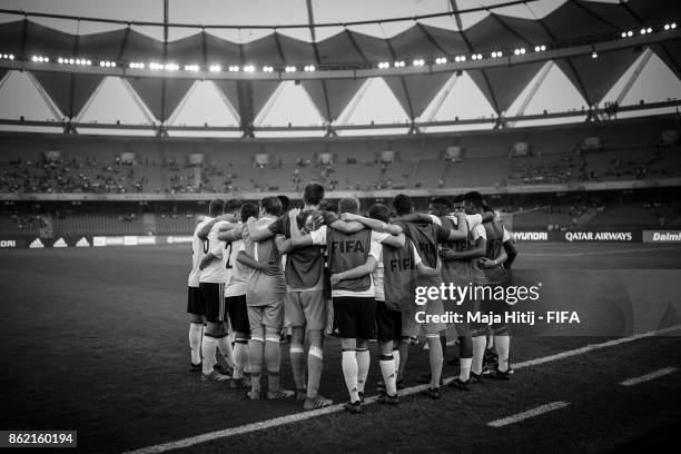Team of Germany prior the FIFA U-17 World Cup India 2017 Round of 16 match between Columbia and Germany at Jawaharlal Nehru Stadium on October 16,...