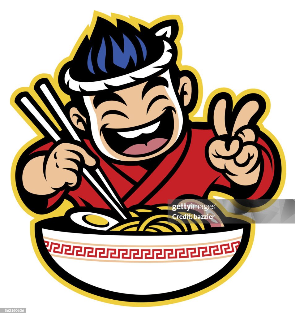 Chef De Dibujos Animados Japoneses Comer El Ramen Ilustración de stock - Getty Images Chef De Dibujos Animados Japoneses Comer El Ramen Ilustración de stock - Getty Images