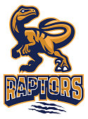 Set of Raptor mascot