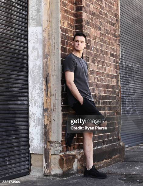 Australian Cricketer Peter Handscomb poses during a portrait session at Carriageworks on October 17, 2017 in Sydney, Australia.