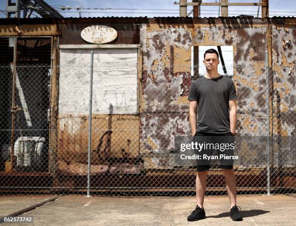 Australian Cricketer Peter Handscomb poses during a portrait session at Carriageworks on October 17, 2017 in Sydney, Australia.