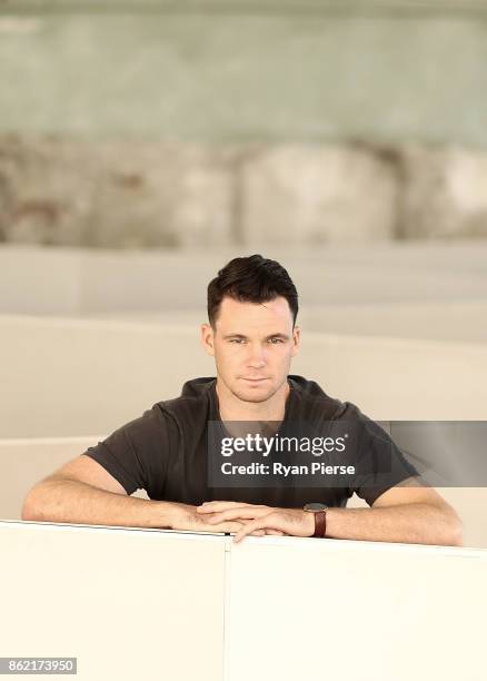 Australian Cricketer Peter Handscomb poses during a portrait session at Carriageworks on October 17, 2017 in Sydney, Australia.