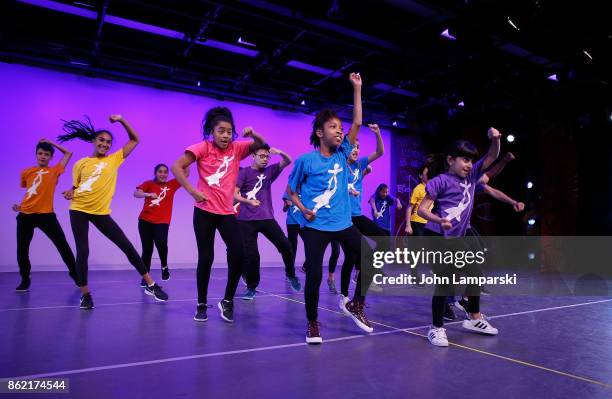 Children from NDI perform during the National Dance Institute Benefit Performance at National Dance Institute Center for Learning & the Arts on...