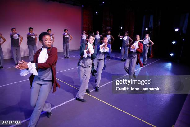 Children from NDI perform during the National Dance Institute Benefit Performance at National Dance Institute Center for Learning & the Arts on...