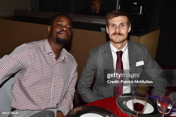 Kennedy Agwamba and Dr. Sean DesMarteau attend the NYSCF Gala & Science Fair at Jazz at Lincoln Center on October 16, 2017 in New York City.