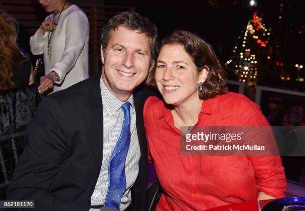 Duncan Levin and Samantha Lazarus attend the NYSCF Gala & Science Fair at Jazz at Lincoln Center on October 16, 2017 in New York City.