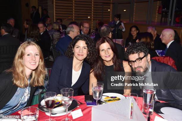 Taylor Glazebrook, Roula Siklas, Kathy Moustakis, and Stelios Vasilakis attend the NYSCF Gala & Science Fair at Jazz at Lincoln Center on October 16,...