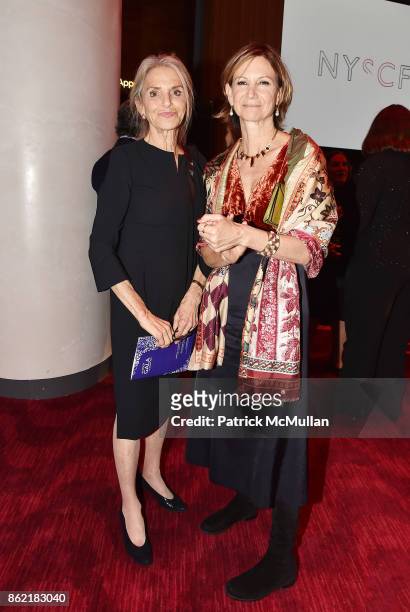 Dorothy Lichtenstein and Toni Ross attend the NYSCF Gala & Science Fair at Jazz at Lincoln Center on October 16, 2017 in New York City.