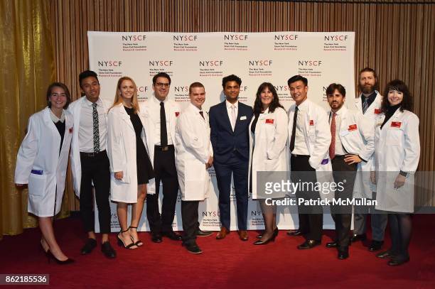 Scientists attend the NYSCF Gala & Science Fair at Jazz at Lincoln Center on October 16, 2017 in New York City.