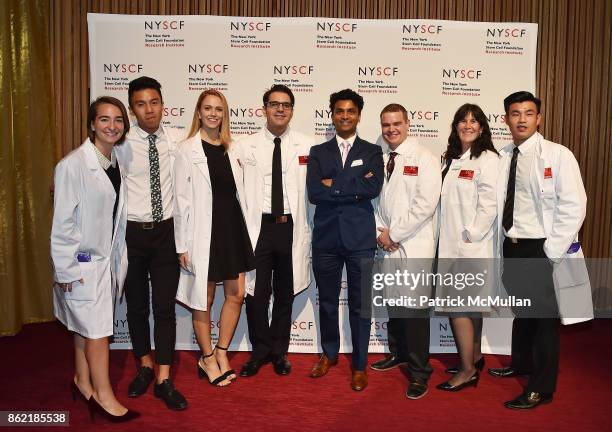 Scientists attend the NYSCF Gala & Science Fair at Jazz at Lincoln Center on October 16, 2017 in New York City.