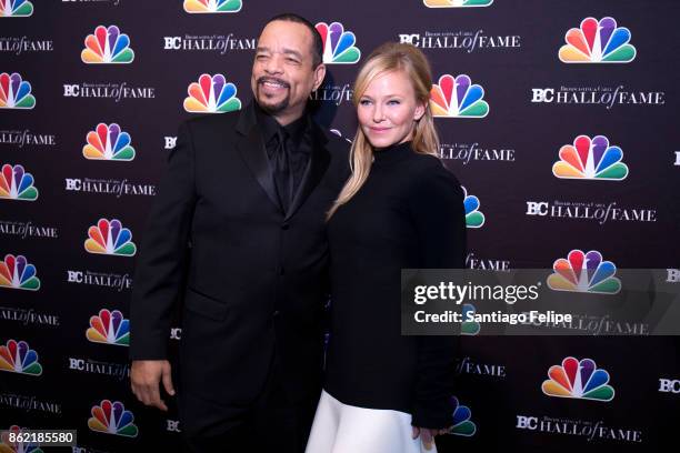 Ice-T and Kelli Giddish attend the 2017 Broadcasting & Cable Hall Of Fame 27th Anniversary Gala at Grand Hyatt New York on October 16, 2017 in New...