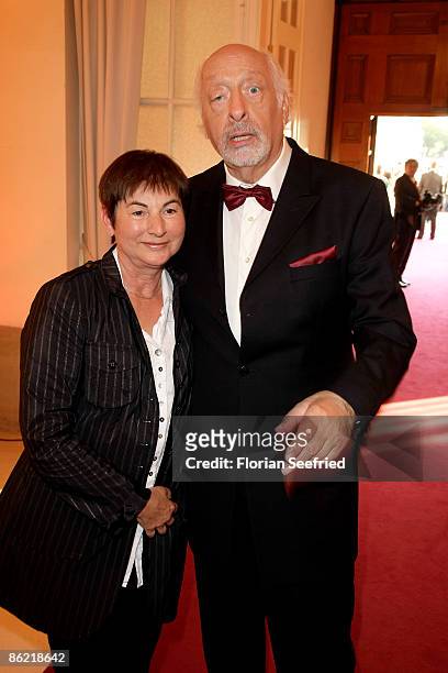 Entertainer Karl Dall and wife Barbara attend the '20th Romy Award' at the Hofburg on April 25, 2009 in Vienna, Austria.