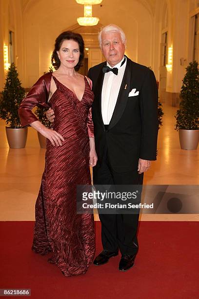 Actress Gudrun Landgrebe and actor Prof. Dr. Peter Weck attend the '20th Romy Award' at the Hofburg on April 25, 2009 in Vienna, Austria.