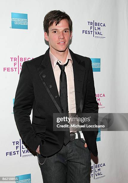 Actor Mark Hapka attends the premiere of "Midgets vs. Mascots" during the 2009 Tribeca Film Festival at AMC Village VII on April 25, 2009 in New York...