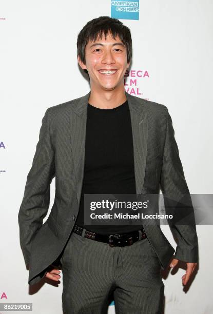 Actor Akie Kotabe attends the premiere of "Midgets vs. Mascots" during the 2009 Tribeca Film Festival at AMC Village VII on April 25, 2009 in New...