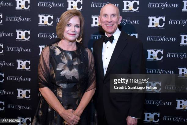 Susan Swain and Rob Kennedy attend the 2017 Broadcasting & Cable Hall Of Fame 27th Anniversary Gala at Grand Hyatt New York on October 16, 2017 in...