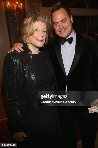 Agnes Gund and Peter Lyden attend World Monuments Fund 2017 Hadrian Gala honoring Frank Stella and Deborah Lehr on October 16, 2017 in New York City.