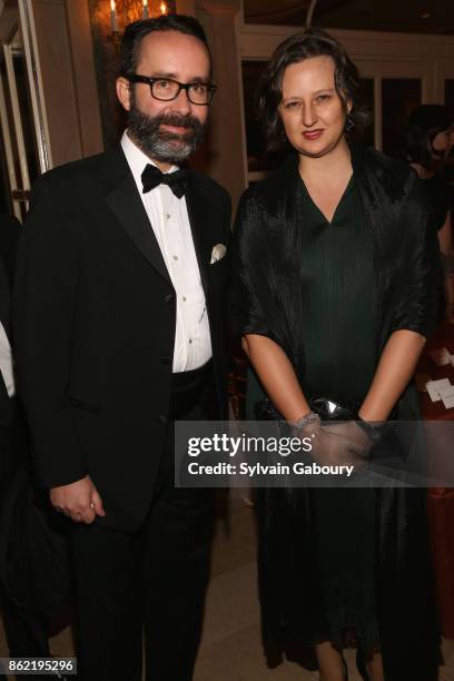 Ambassador Diego Gomez Pickering and Caterlina Toscano attend World Monuments Fund 2017 Hadrian Gala honoring Frank Stella and Deborah Lehr on...