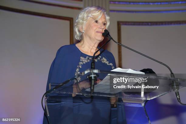 Lorna Goodman attends World Monuments Fund 2017 Hadrian Gala honoring Frank Stella and Deborah Lehr on October 16, 2017 in New York City.