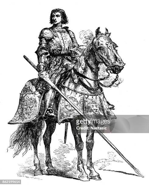 chevalier de bayard - pierre chevallier stock-grafiken, -clipart, -cartoons und -symbole