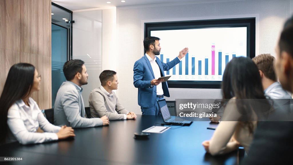 Board room meeting.