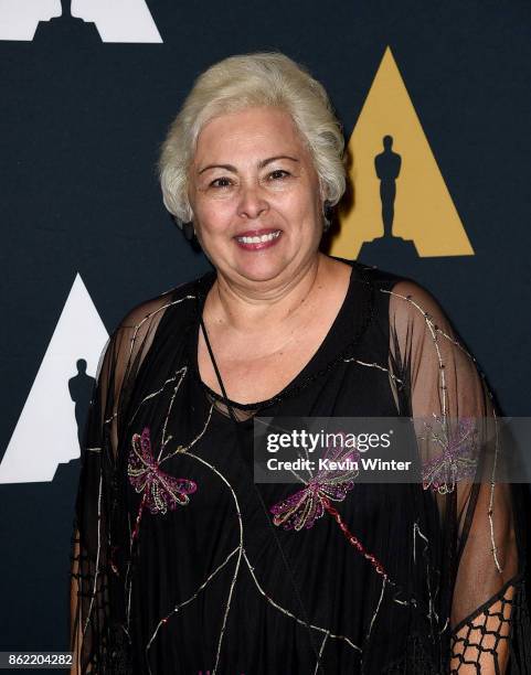 Actress Soledad St. Hilaire arrives at The Academy Presents "Real Women Have Curves" at the Academy of Motion Picture Arts and Sciences on October...