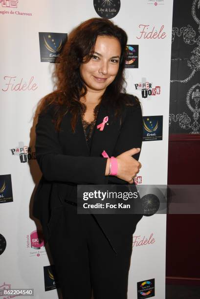 Presenter Anais Baydemir attends the 'Souffle de Violette' Auction Party As part of 'Octobre Rose' Hosted by Ereel at Fidele Club on October 16, 2017...