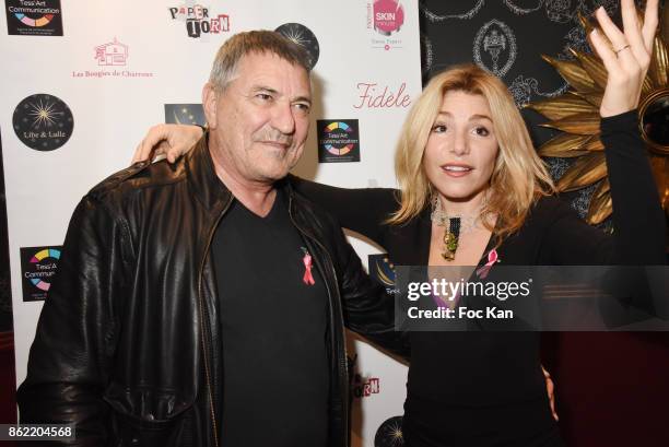 Actor/director Jean Marie Bigard and his wife actress Lola Marois attend the 'Souffle de Violette' Auction Party As part of 'Octobre Rose' Hosted by...