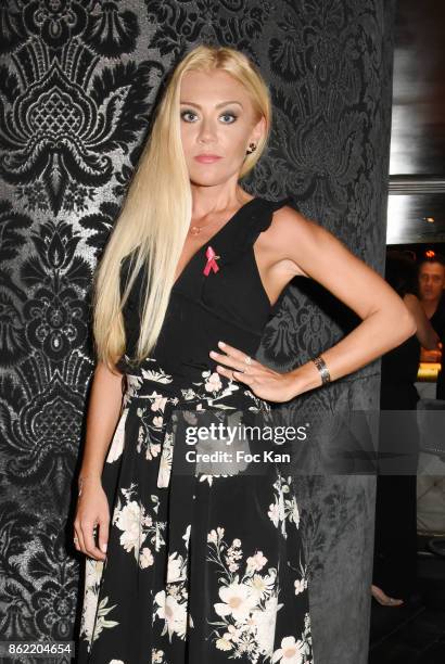 Julia Battaia attends the 'Souffle de Violette' Auction Party As part of 'Octobre Rose' Hosted by Ereel at Fidele Club on October 16, 2017 in Paris,...