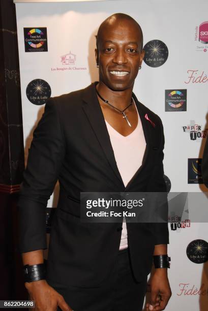 Actor Eebra Toore attends the 'Souffle de Violette' Auction Party As part of 'Octobre Rose' Hosted by Ereel at Fidele Club on October 16, 2017 in...