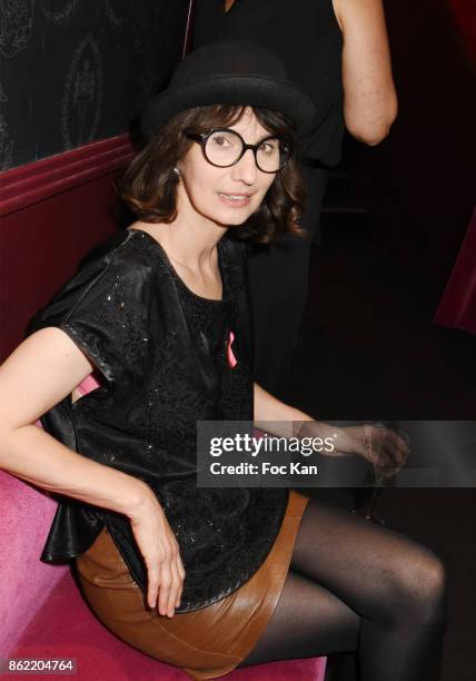 Designer Zelia Van den Bulke attends the 'Souffle de Violette' Auction Party As part of 'Octobre Rose' Hosted by Ereel at Fidele Club on October 16,...