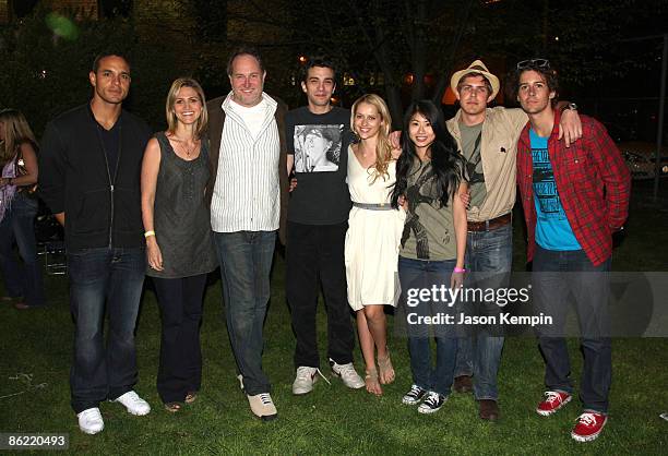 Daniel Sunjata, Amy Eldon, Jon Turteltaub, Jay Baruchel, Teresa Palmer, Yin Chang, Chris Lowell and Laren Poole attend the Invisible Children's "The...